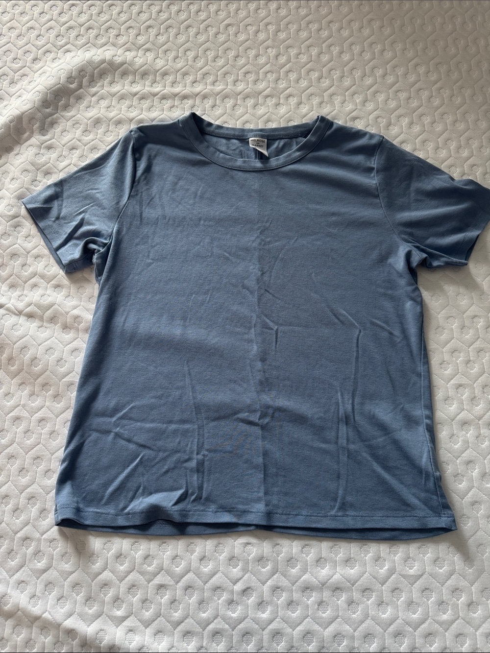 Melrose and Market Short Sleeve Crewneck Tee - Slate Blue